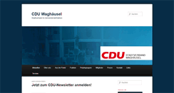 Desktop Screenshot of cdu-waghaeusel.de