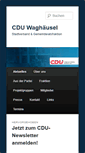 Mobile Screenshot of cdu-waghaeusel.de